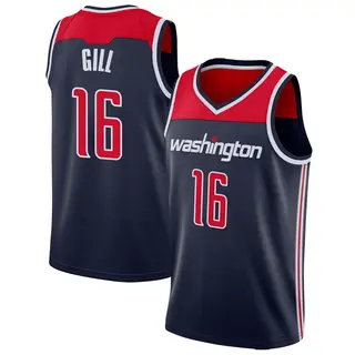 Men's Anthony Gill Washington Wizards Navy Jersey - Statement Edition - Swingman