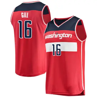 Men's Anthony Gill Washington Wizards Red Jersey - Icon Edition - Fast Break