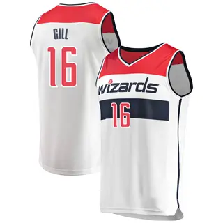 Men's Anthony Gill Washington Wizards White Jersey - Association Edition - Fast Break