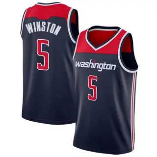 Men's Cassius Winston Washington Wizards Navy Jersey - Statement Edition - Swingman