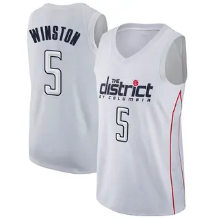 Men's Cassius Winston Washington Wizards White Jersey - City Edition - Swingman