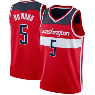 Men's Juwan Howard Washington Wizards Red Jersey - Icon Edition - Swingman