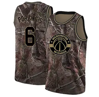 Men's Kristaps Porzingis Washington Wizards Camo Realtree Collection Jersey - Swingman