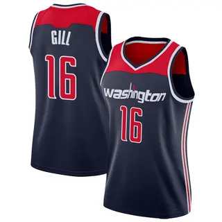 Women's Anthony Gill Washington Wizards Navy Jersey - Statement Edition - Swingman