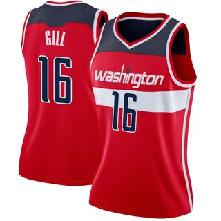 Women's Anthony Gill Washington Wizards Red Jersey - Icon Edition - Swingman