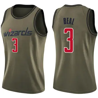 Women's Bradley Beal Washington Wizards Green Salute to Service Jersey - Swingman