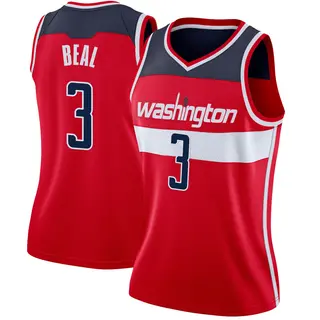 Women's Bradley Beal Washington Wizards Red Jersey - Icon Edition - Swingman