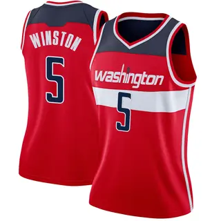 Women's Cassius Winston Washington Wizards Red Jersey - Icon Edition - Swingman