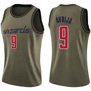 Women's Deni Avdija Washington Wizards Green Salute to Service Jersey - Swingman