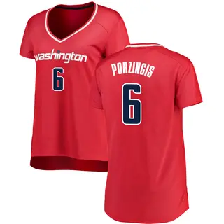 Women's Kristaps Porzingis Washington Wizards Red Jersey - Icon Edition - Fast Break