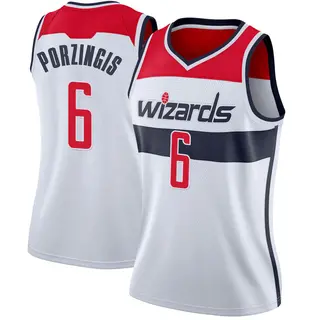 Women's Kristaps Porzingis Washington Wizards White Jersey - Association Edition - Swingman