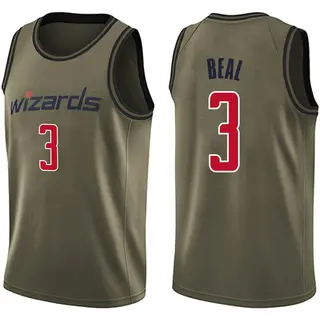 Youth Bradley Beal Washington Wizards Green Salute to Service Jersey - Swingman