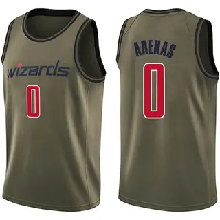 Youth Gilbert Arenas Washington Wizards Green Salute to Service Jersey - Swingman