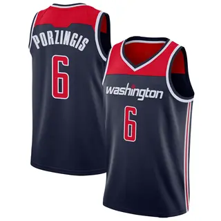 Youth Kristaps Porzingis Washington Wizards Navy Jersey - Statement Edition - Swingman